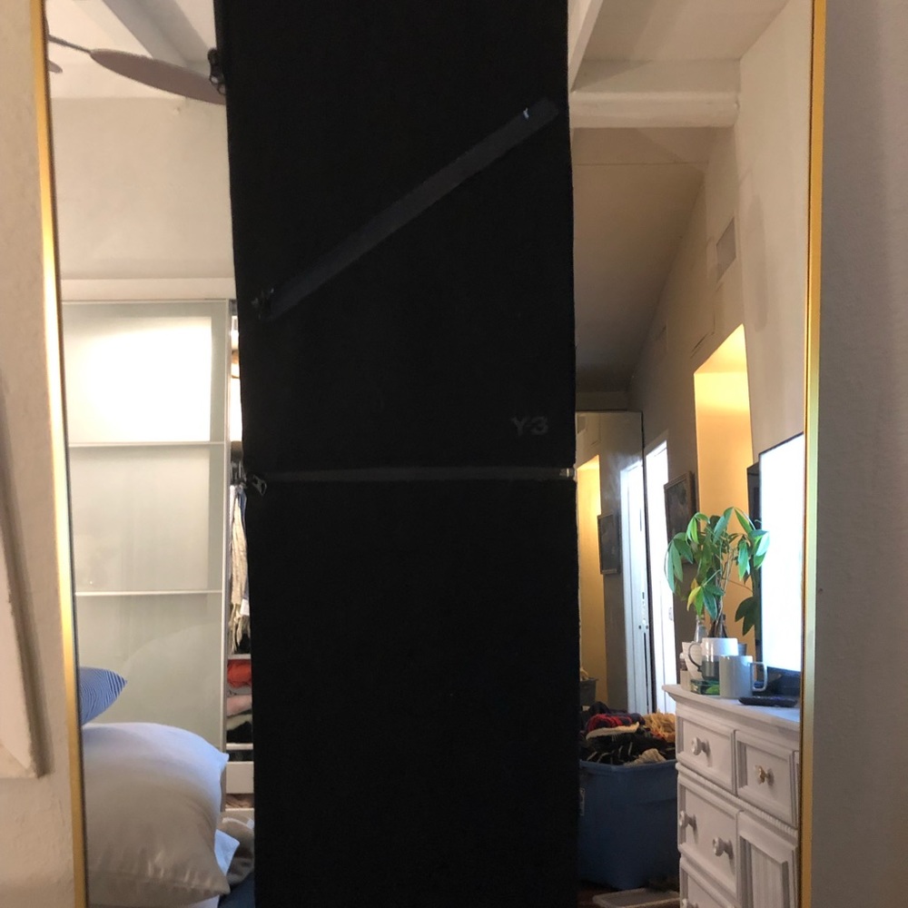 Y-3 adidas high end zipper scarf with fringe by adidas and Yohji Yamamoto